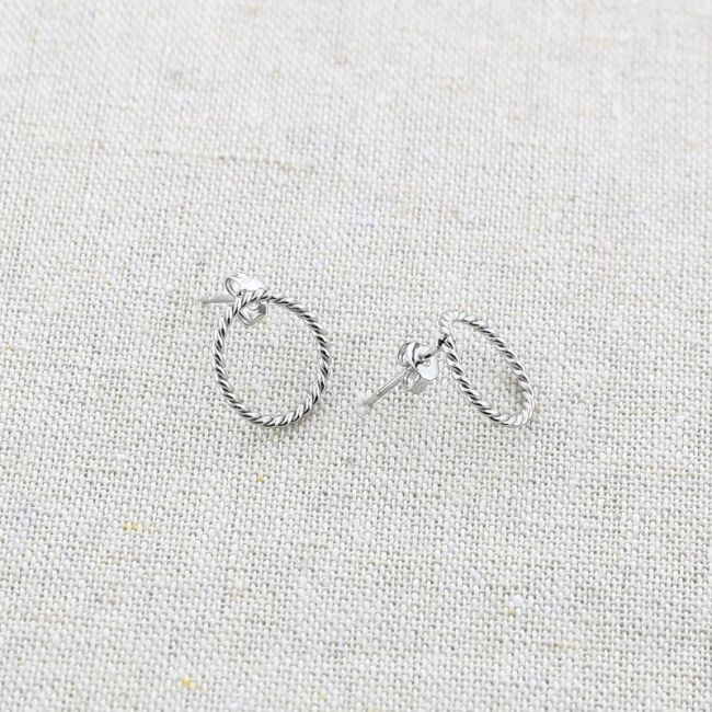 STAINLESS STEEL RING EARRINGS