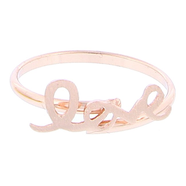 3 MILS GOLD PLATED LOVE RING
