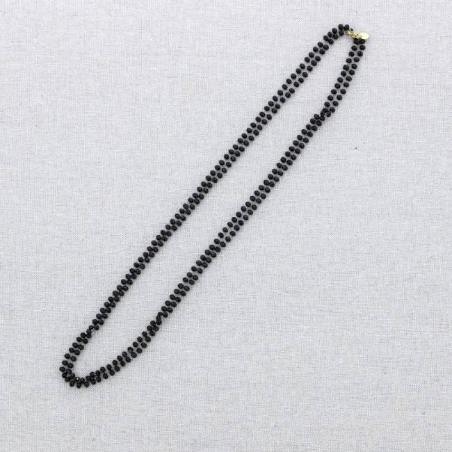 LONG NECKLACE WITH FACETED CRYSTAL BEADS 1.3M*4MM