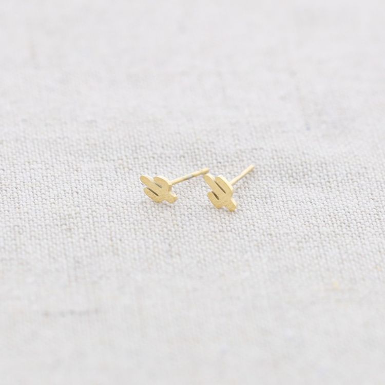 PENDIENTES PRESIÓN ACERO CACTUS