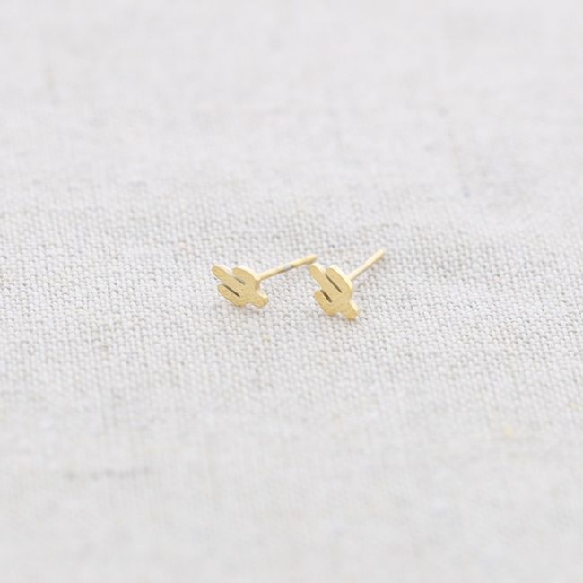 CACTUS STAINLESS STEEL EARRINGS