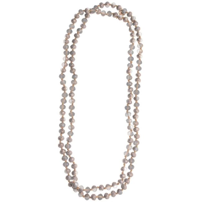 COLLAR LARGO CRISTAL FACETADO 1.2M*8MM