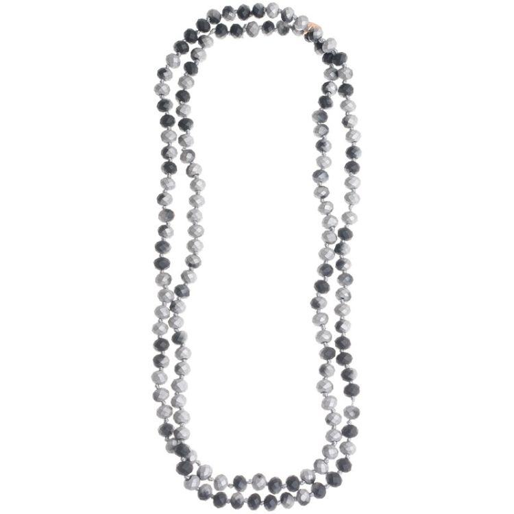 LONG FACETED CRYSTAL NECKLACE 1.2M*8MM 2