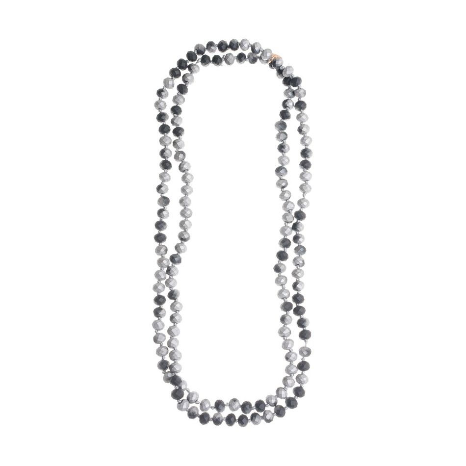 LONG FACETED CRYSTAL NECKLACE 1.2M*8MM
