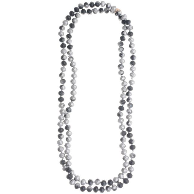 LONG FACETED CRYSTAL NECKLACE 1.2M*8MM