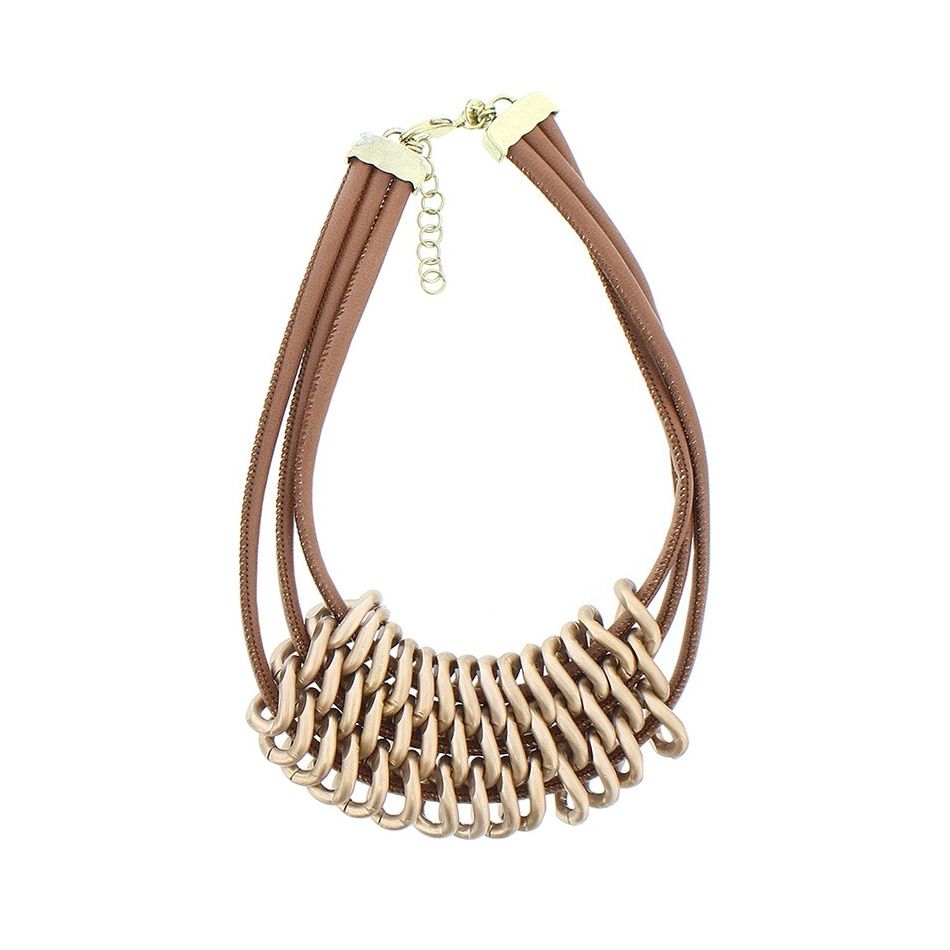 TRIPLE LINK SHORT NECKLACE