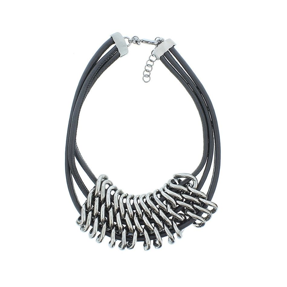 TRIPLE LINK SHORT NECKLACE