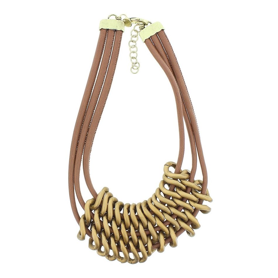 TRIPLE LINK SHORT NECKLACE