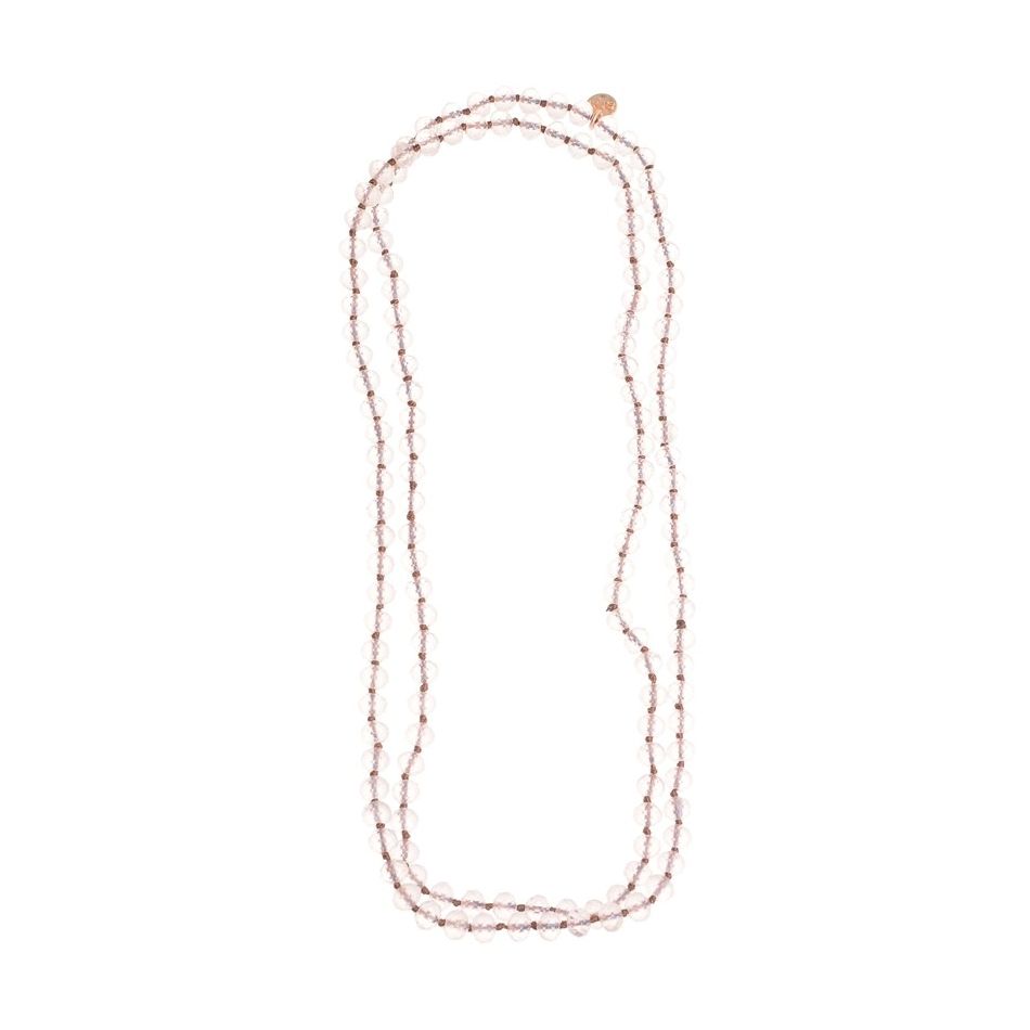 LONG FACETED CRYSTAL NECKLACE 1.2M*8MM