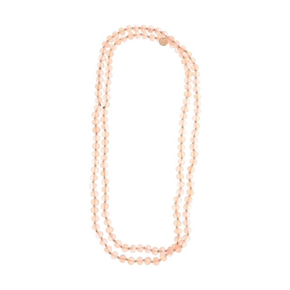 LONG FACETED CRYSTAL NECKLACE 1.2M*8MM