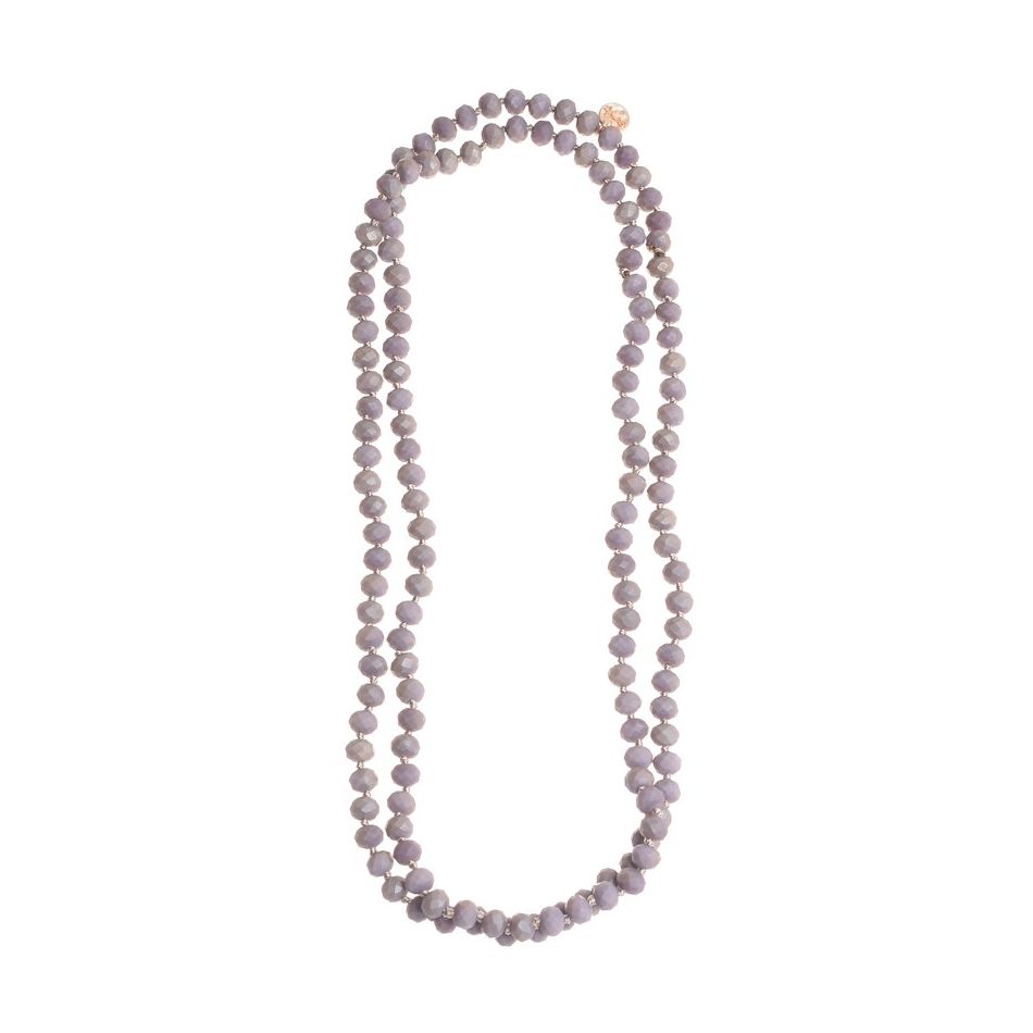LONG FACETED CRYSTAL NECKLACE 1.2M*8MM
