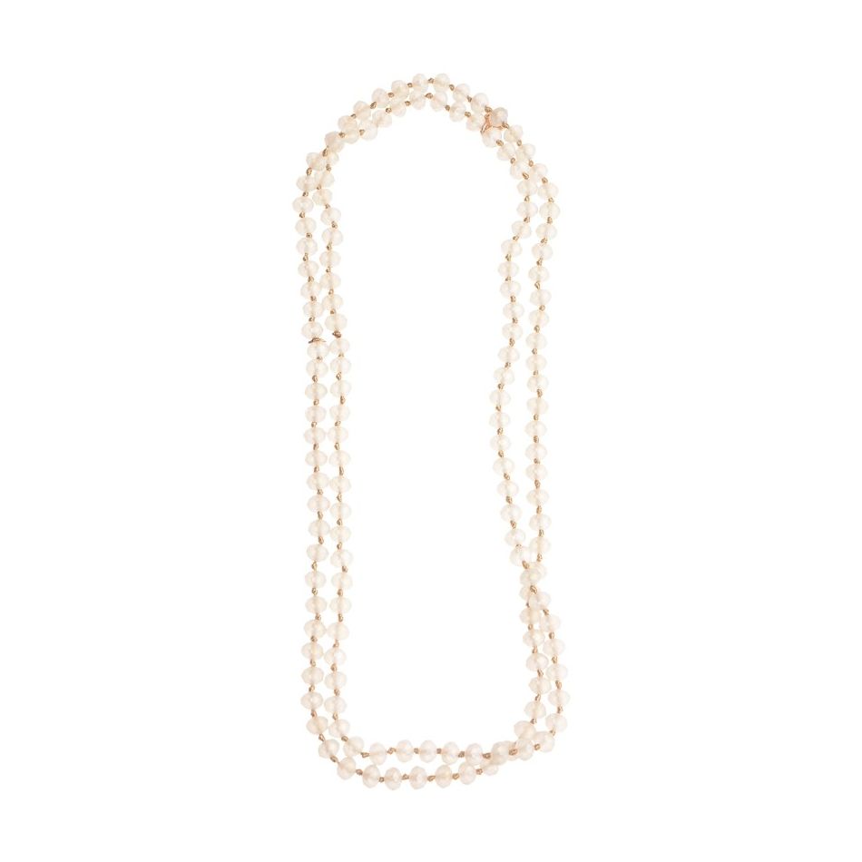 LONG FACETED CRYSTAL NECKLACE 1.2M*8MM