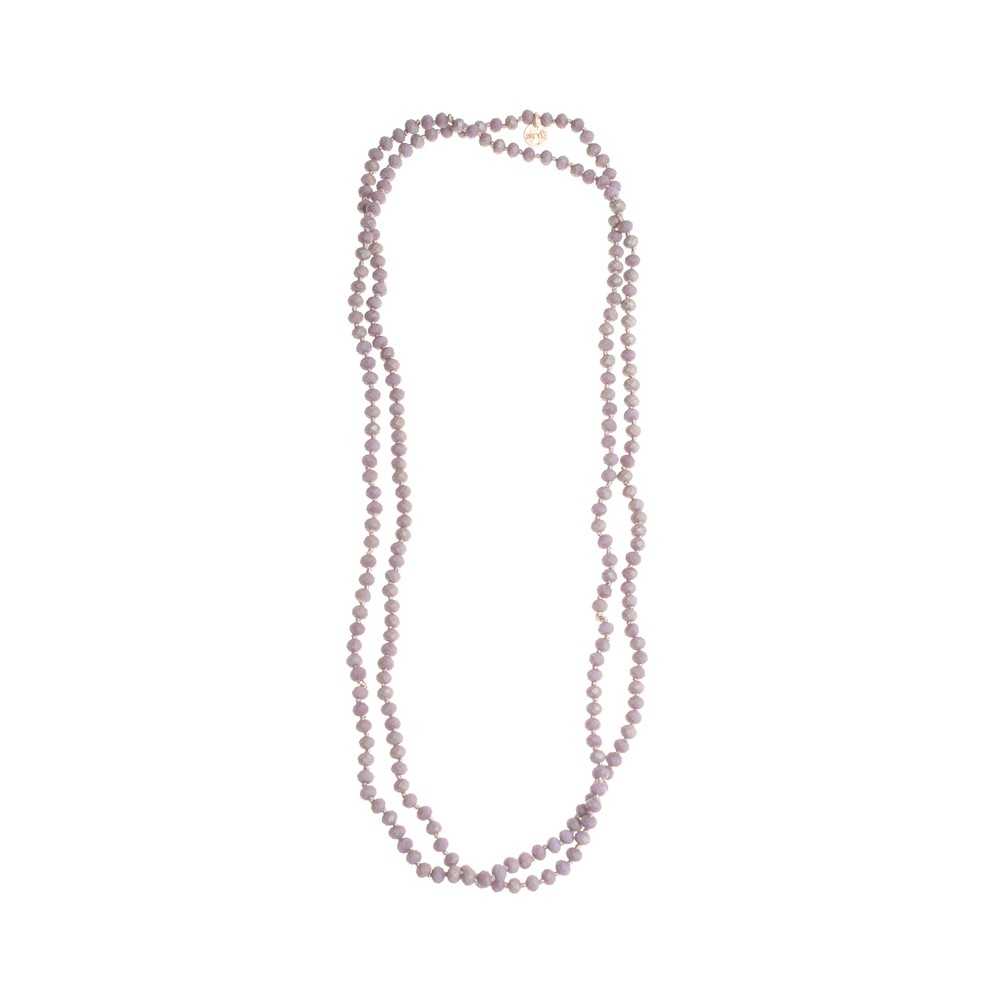 LONG FACETED CRYSTAL NECKLACE 1.5M*6MM