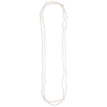 LONG FACETED CRYSTAL NECKLACE 1.5M*6MM