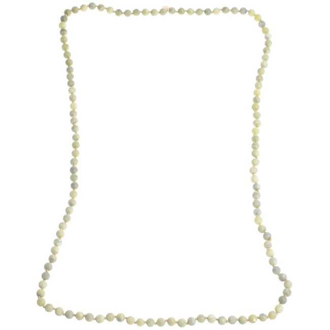 MATT FACETED STONE LONG NECKLACE 1.2M*8MM