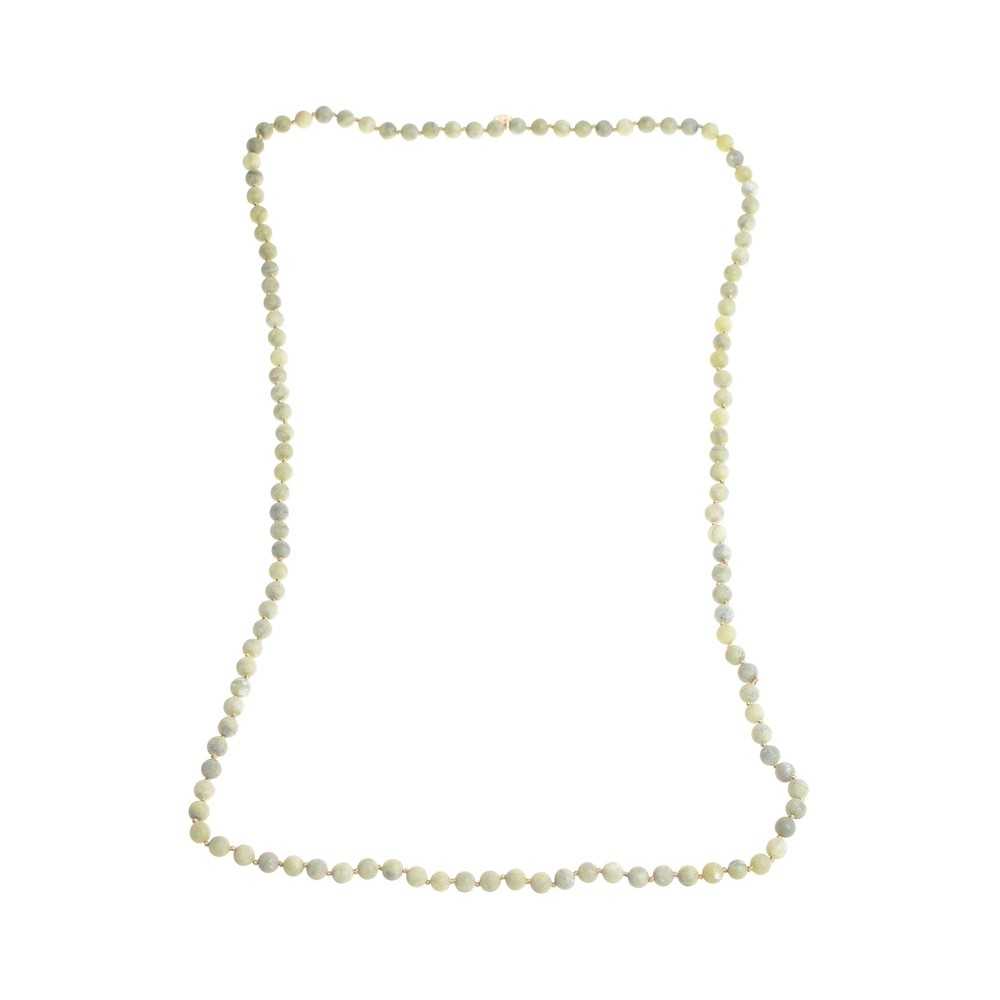 MATT FACETED STONE LONG NECKLACE 1.2M*8MM