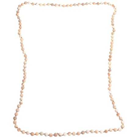 MATT FACETED STONE LONG NECKLACE 1.2M*8MM