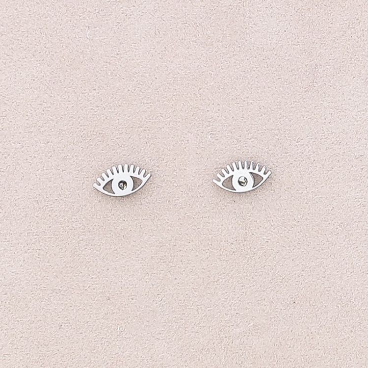 TURKISH EYE STAINLESS STEEL EARRINGS