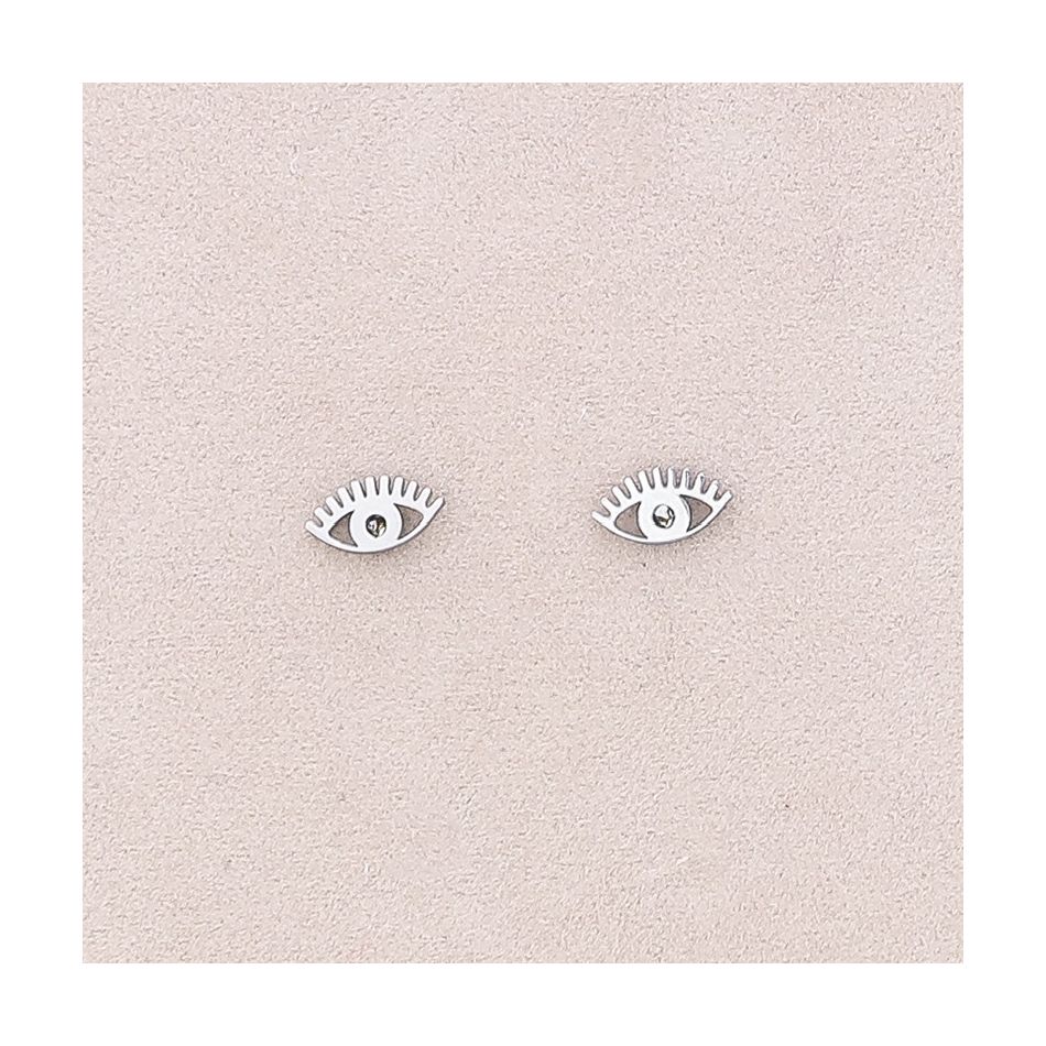 TURKISH EYE STAINLESS STEEL EARRINGS