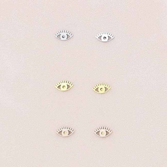 TURKISH EYE STAINLESS STEEL EARRINGS