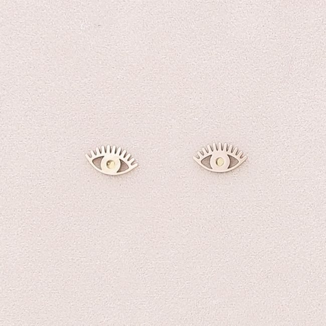 TURKISH EYE STAINLESS STEEL EARRINGS