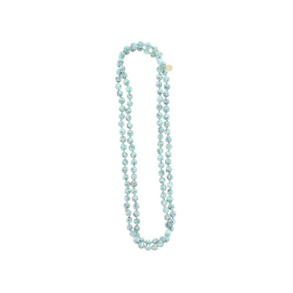 LONG STONE NECKLACE 1.2M*8MM