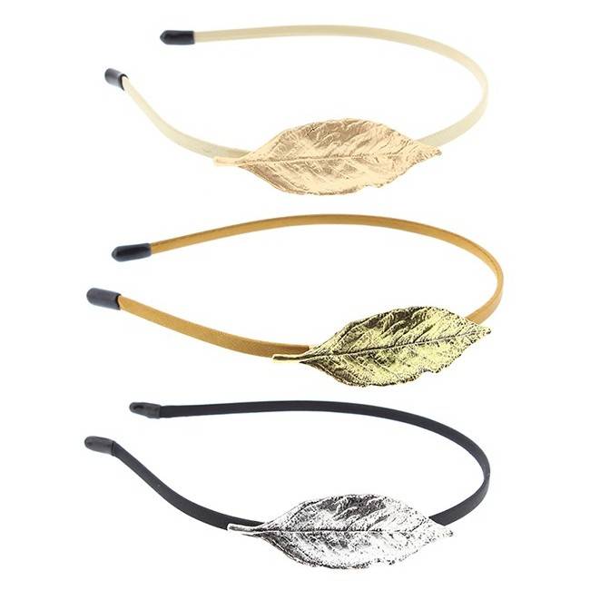 DIADEMA HOJA METAL