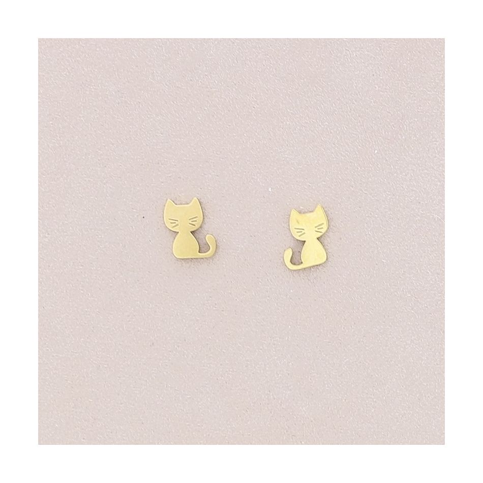 KITTEN STAINLESS STEEL EARRINGS