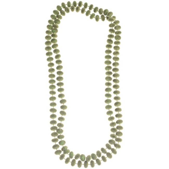 COLLAR LARGO BOLAS TERCIOPELO 1.3M