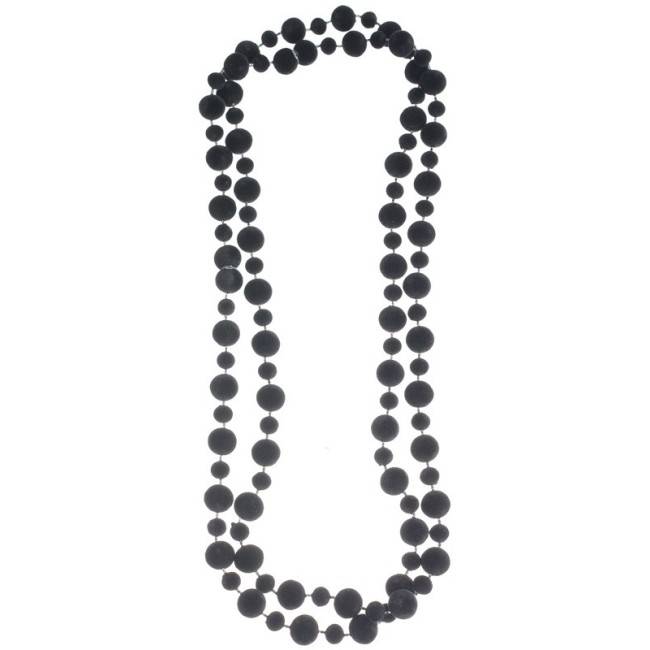 COLLAR LARGO BOLAS TERCIOPELO 1.3M
