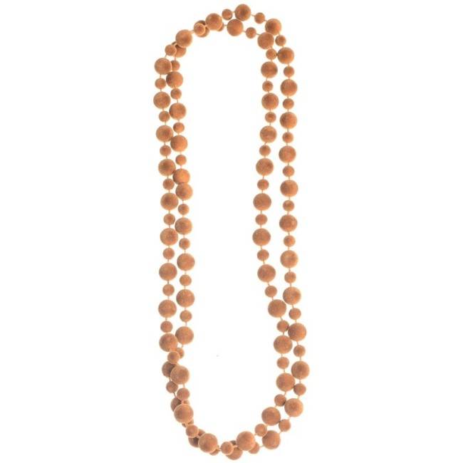 COLLAR LARGO BOLAS TERCIOPELO 1.3M