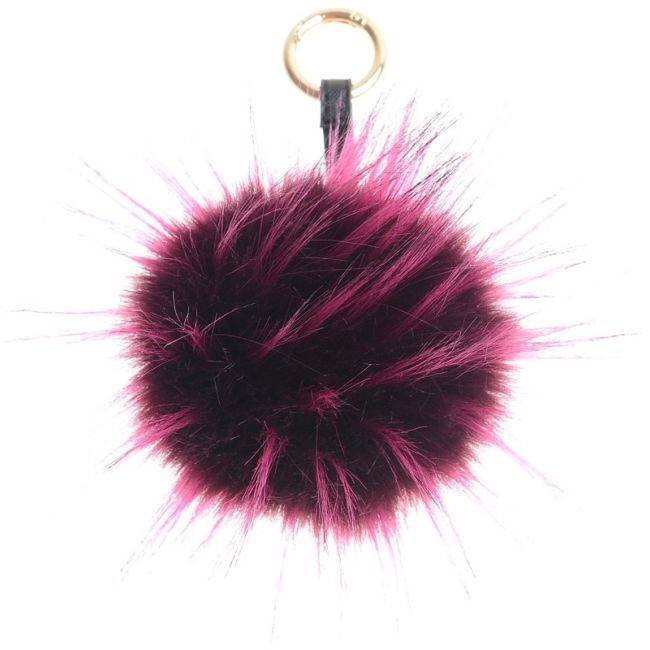 FUR POMPOM KEYCHAIN