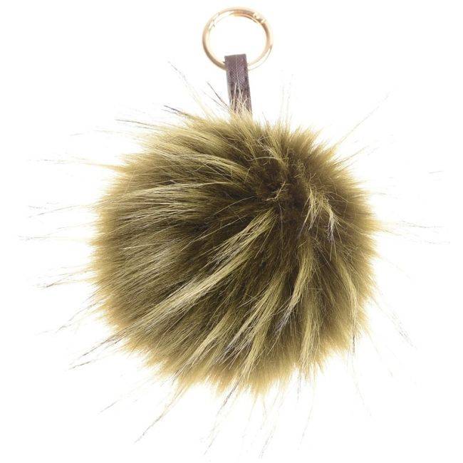 FUR POMPOM KEYCHAIN