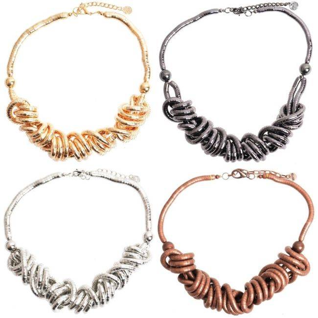 GARGANTILLA NUDOS METAL FLEXIBLE