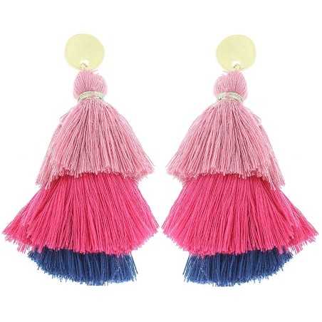 TRIPLE FRINGE STRAP EARRINGS