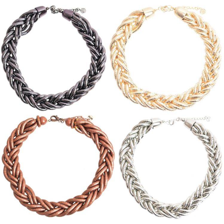 FLEXIBLE BRAIDED SHORT NECKLACE 2
