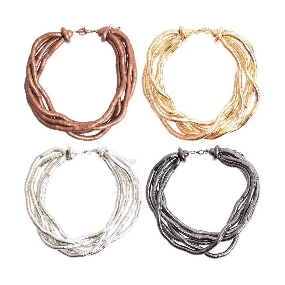 FLEXIBLE SHORT NECKLACE 5 ROWS