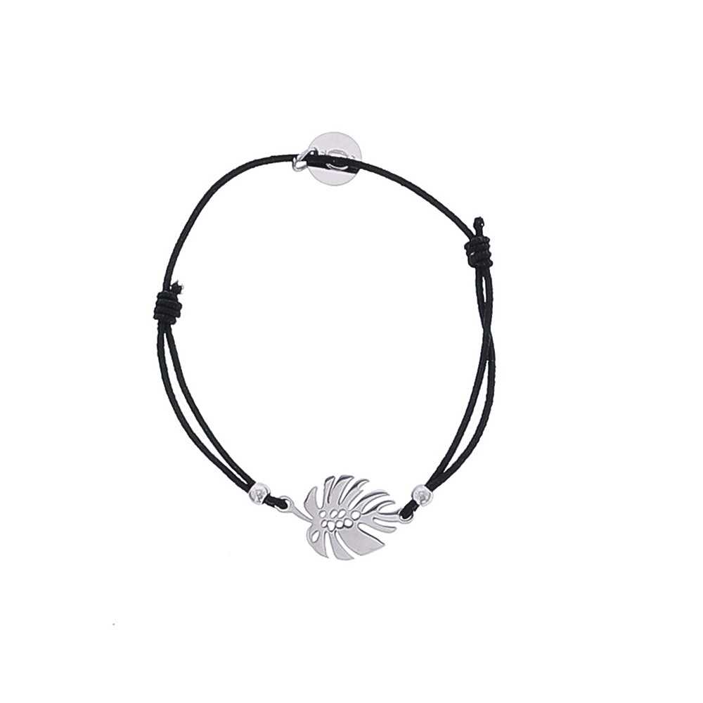 CHEESE PLANT LEAF ELASTIC STEEL BRACELET