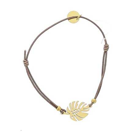 CHEESE PLANT LEAF ELASTIC STEEL BRACELET