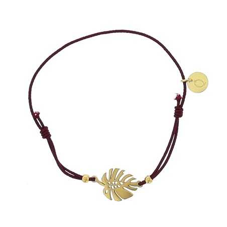 CHEESE PLANT LEAF ELASTIC STEEL BRACELET