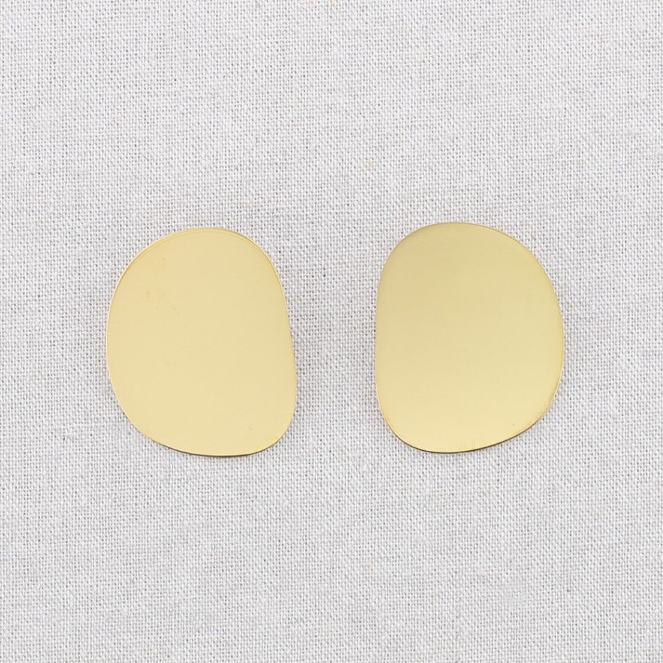 STEEL EARRINGS GEOMETRIC SHAPE