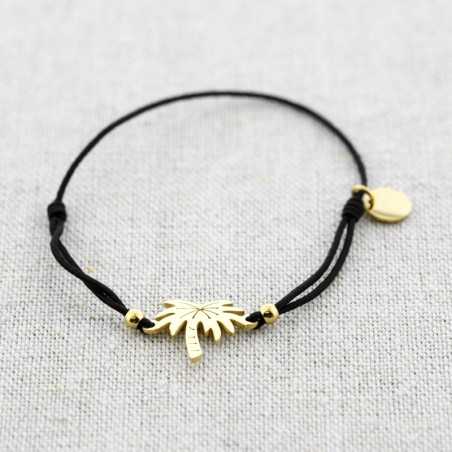 ELASTIC PALM TREE STEEL BRACELET