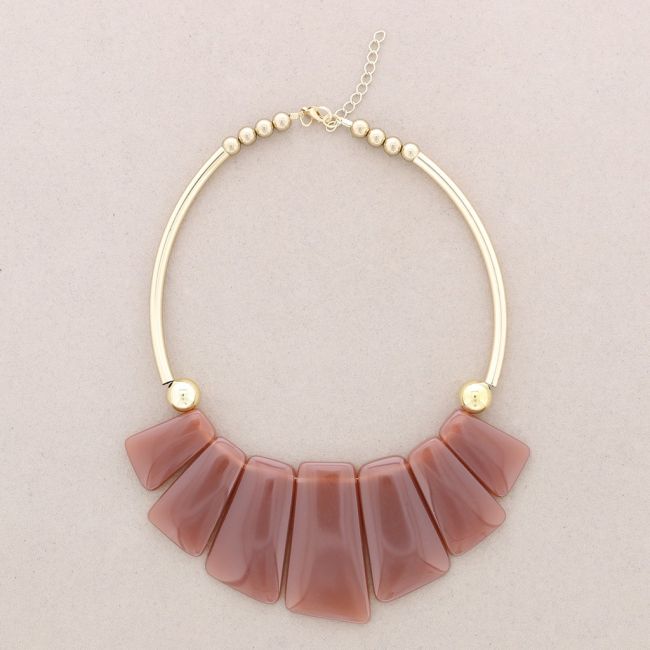 RESIN BEADS SHORT NECKLACE