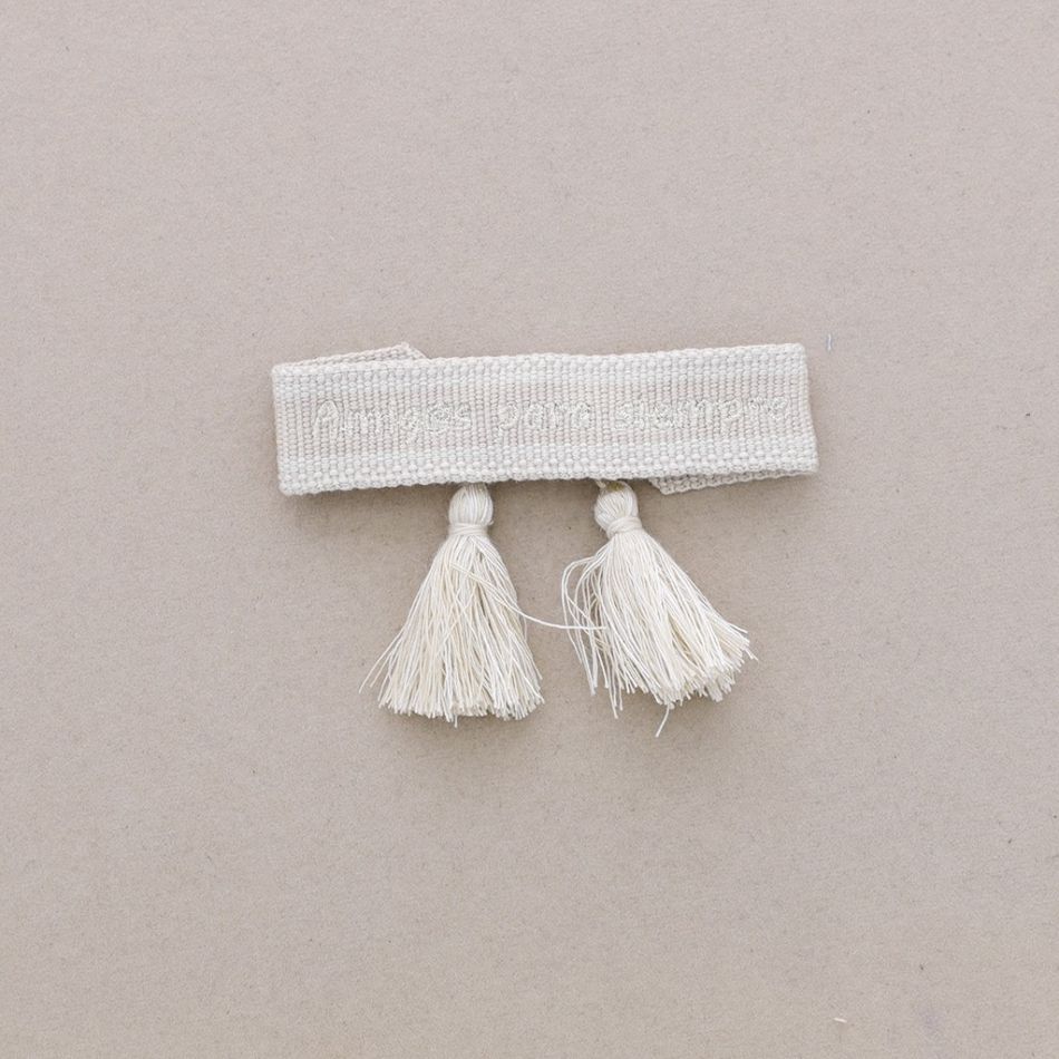 PULSERA MACRAMÉ AMIGOS PARA SIEMPRE FLECOS