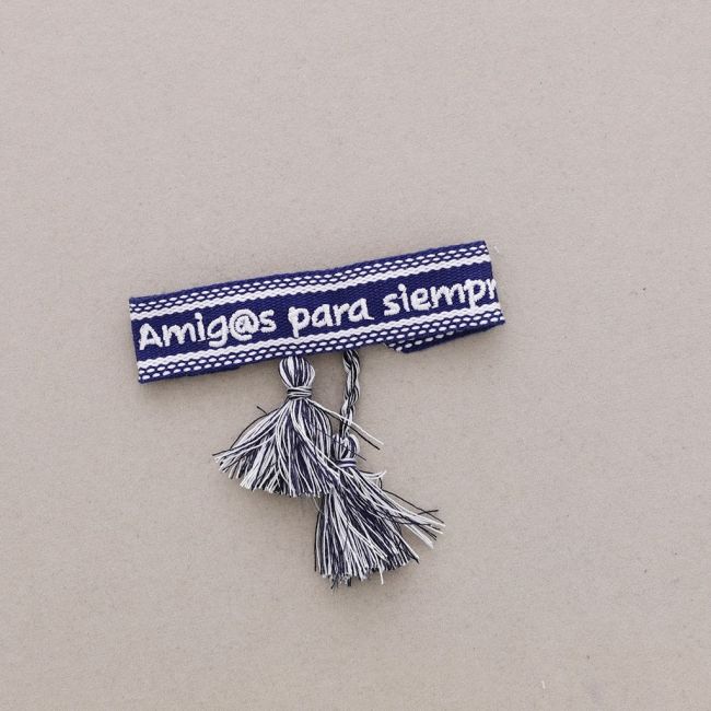 PULSERA MACRAMÉ AMIGOS PARA SIEMPRE FLECOS