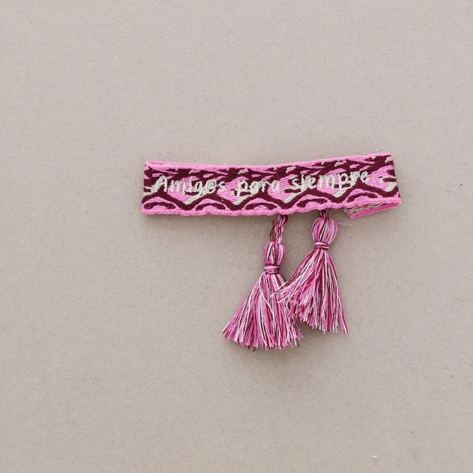 MACRAME BRACELET AMIGOS PARA SIEMPRE FRINGES