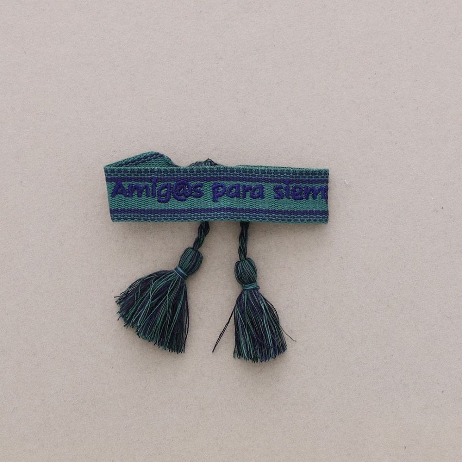 PULSERA MACRAMÉ AMIGOS PARA SIEMPRE FLECOS