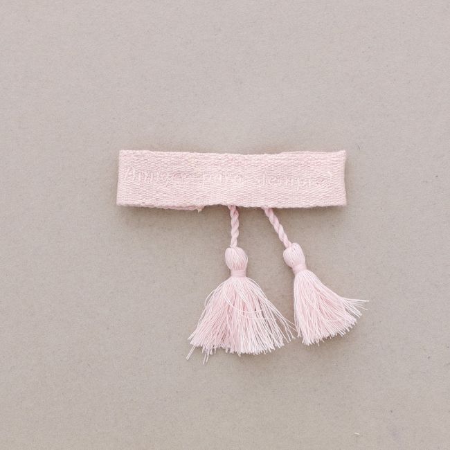 PULSERA MACRAMÉ AMIGOS PARA SIEMPRE FLECOS