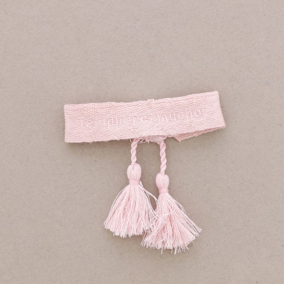 MACRAMÉ BRACELET TE QUIERO MUCHO FRINGES