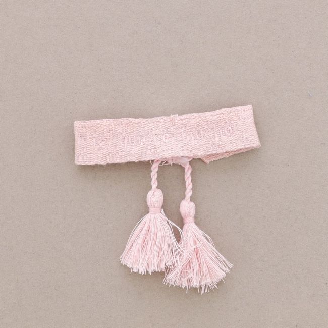 MACRAMÉ BRACELET TE QUIERO MUCHO FRINGES